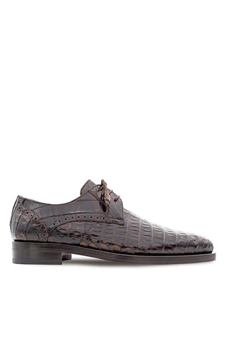 Mezlan Golfo 4967-F Exotic Crocodile Plain Toe Derby (MZ3747)-AmbrogioShoes