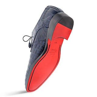 Mezlan Golfo 4967-F Men's Shoes Exotic Crocodile Plain Toe Derby (MZ3747)-AmbrogioShoes