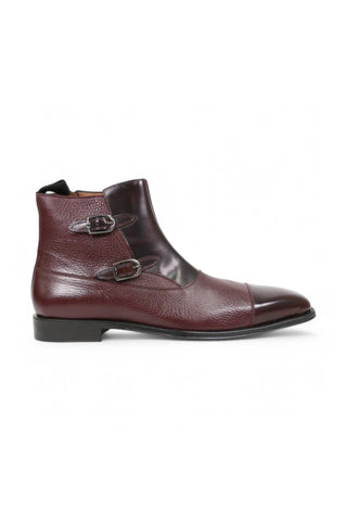 Mezlan Highmore 20242 Deer-Skin / Calf Leather Double Buckles Boot (MZ3822)-AmbrogioShoes