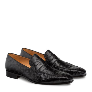 Mezlan Lisbon Ostrich Skin Loafer 4561-S (MZ3128)-AmbrogioShoes