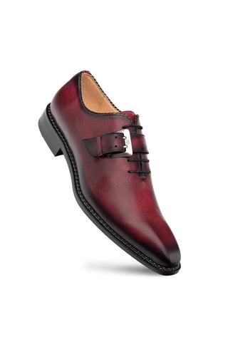 Mezlan Machado Leather Monk Strap Shoes