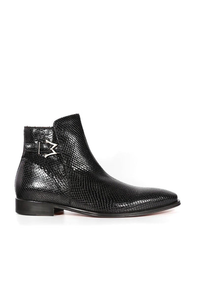 Mezlan Maharaja 20598 Exotic Snake-Skin Buckle Boots (MZ3621