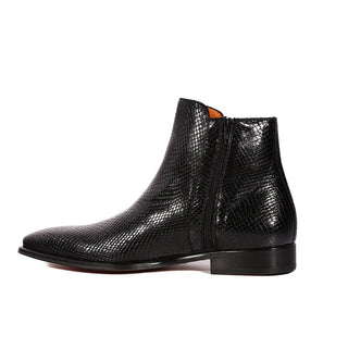 Mezlan Maharaja 20598 Men's Shoes Exotic Snake-Skin Buckle Boots (MZ3621)-AmbrogioShoes