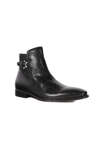 Mezlan Maharaja 20598 Snake-Skin Buckle Boots (MZ3621)-AmbrogioShoes