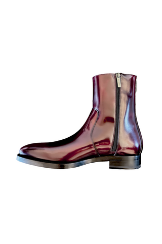Mezlan Marques 20920 Burgundy Polished Leather High-Top Boots (MZ3655)-AmbrogioShoes