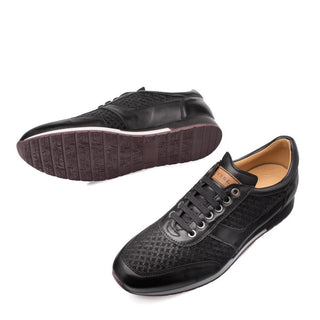 Mezlan Maxim Men's Designer Shoes Suede / Calf-Skin Leather Sneakers (MZ3123)-AmbrogioShoes