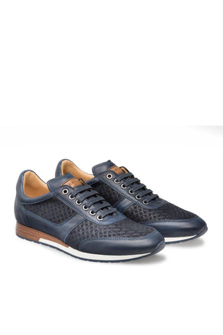 Mezlan Maxim Men's Designer Shoes Suede / Leather Sneakers (MZ3123)-AmbrogioShoes