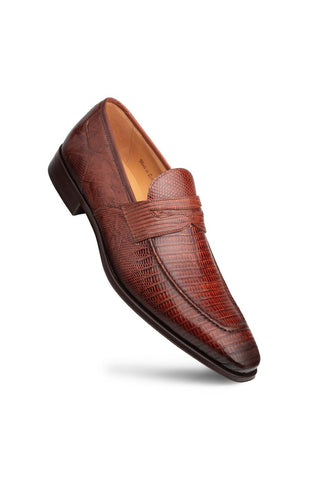 Mezlan Mayor 50121-L Exotic Lizard Penny Loafer (MZ3802)-AmbrogioShoes