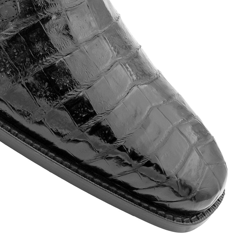 Mezlan Men's Luxury Designer Shoes Anderson Luxury Black Crocodile Oxfords (MZ2000)-AmbrogioShoes