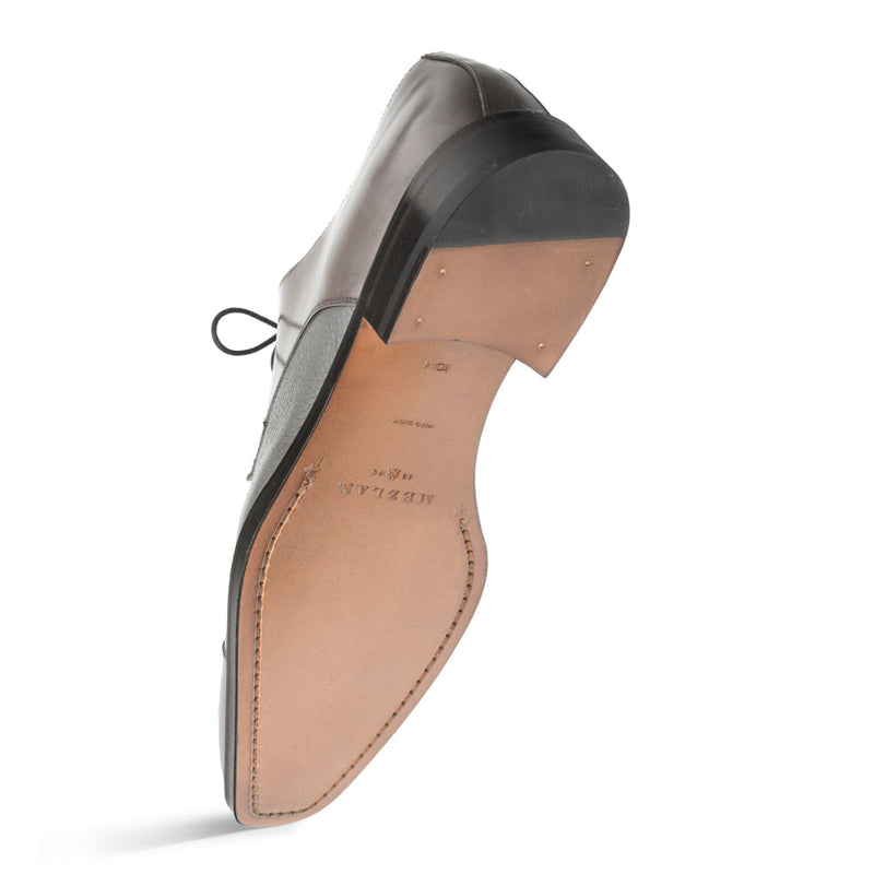 Mezlan Men's Luxury Designer Shoes Soka Grey Calfskin & Deerskin Oxfords (MZ2022)-AmbrogioShoes