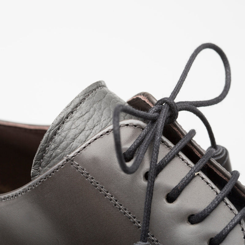 Mezlan Men's Luxury Designer Shoes Soka Grey Calfskin & Deerskin Oxfords (MZ2022)-AmbrogioShoes
