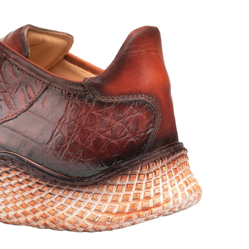 Mezlan AX4936-F Men's Shoes Sport Exotic Crocodile Super Sneakers (MZ3594)-AmbrogioShoes
