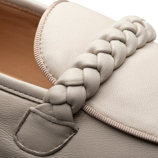 Mezlan Parole 21047 Men's Shoes Bone Soft Calf-Skin Leather Penny Loafers (MZ3743)-AmbrogioShoes