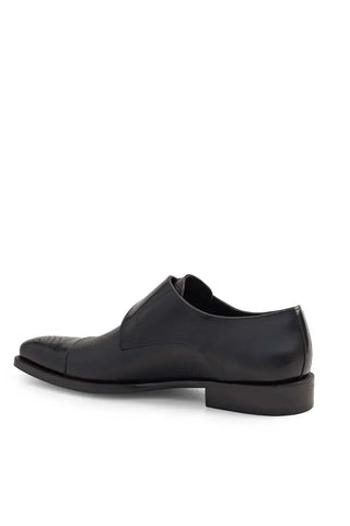 Mezlan Phoenix Leather & Deer Single Monk-Strap