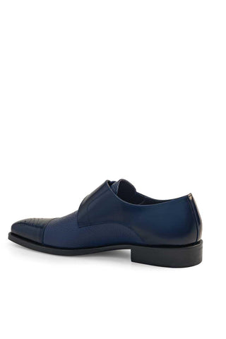 Mezlan Phoenix Leather & DeerSingle Monk-Strap-AmbrogioShoes