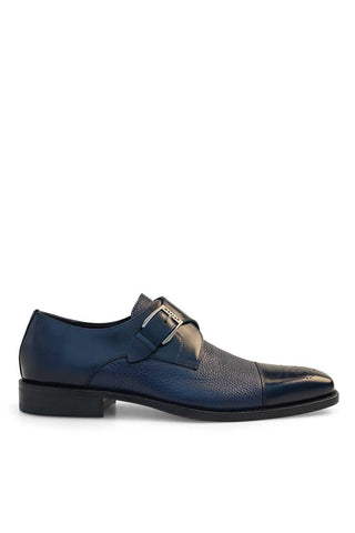 Mezlan Phoenix Leather & DeerSingle Monk-Strap-AmbrogioShoes