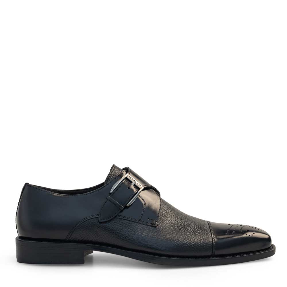 靴 JILSANDER 21aw MONK STRAP DERBY SHOES Jil Sander Black Leather Monk Derbys Jil Sander