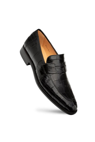 Mezlan Piccolo 4954-J Alligator Split-Toe Penny Loafers (MZ3661)-AmbrogioShoes