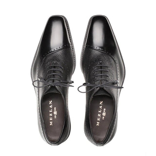 Mezlan Postdam Leather & Deer Oxford-AmbrogioShoes