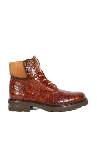 Mezlan RX4855F Crocodile / Suede Rugged Boots (MZ3552)-AmbrogioShoes