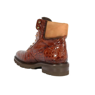 Mezlan RX4855F Exotic Crocodile / Suede Rugged Boots (MZ3552)-AmbrogioShoes