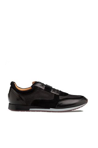 Mezlan Riumar Suede & Linen Sneaker-AmbrogioShoes