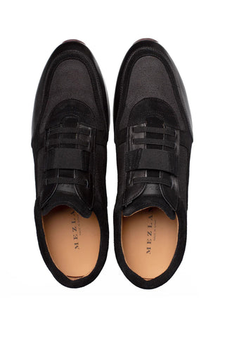 Mezlan Riumar Suede & Linen Sneaker-AmbrogioShoes