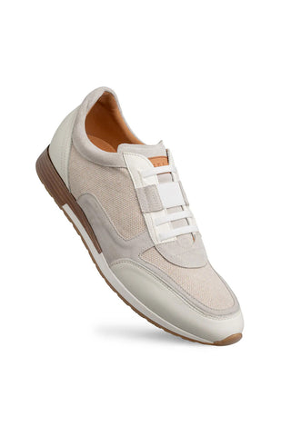 Mezlan Riumar Suede & Linen Sneaker-AmbrogioShoes