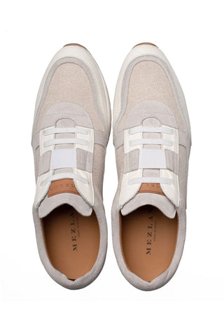 Mezlan Riumar Suede & Linen Sneaker-AmbrogioShoes