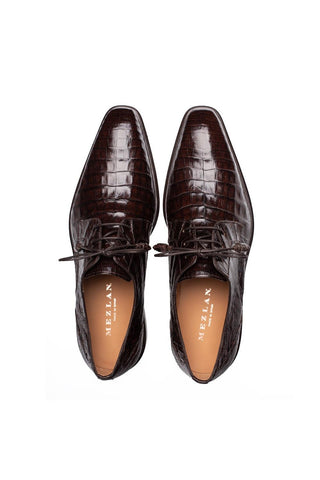 Mezlan Riverside Crocodile Derby-AmbrogioShoes