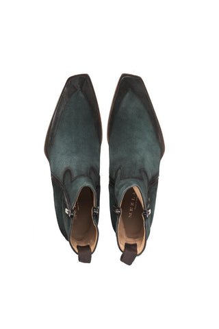 Mezlan S20030 Suede Asymmetric Ankle Boots (MZ3385)-AmbrogioShoes
