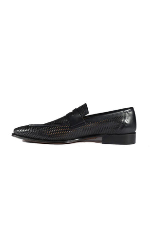 Mezlan S20296 Perforated Leather Classic Penny Loafers (MZ3482)-AmbrogioShoes