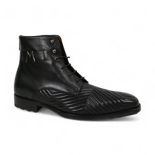 Mezlan S20516 Quilted / Calf-Skin Leather Lace up Boots (MZ3554)-AmbrogioShoes