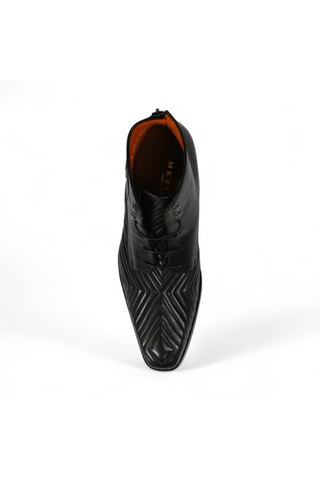 Mezlan S20516 Quilted / Calf-Skin Leather Lace up Boots (MZ3554)-AmbrogioShoes