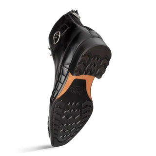 Mezlan S20538 Men's Shoes Quilted / Calf-Skin Leather Lace up Boots (MZ3527)-AmbrogioShoes