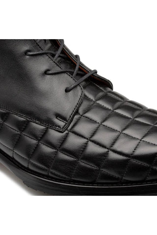 Mezlan S20538 Quilted / Calf-Skin Leather Lace up Boots (MZ3527)-AmbrogioShoes