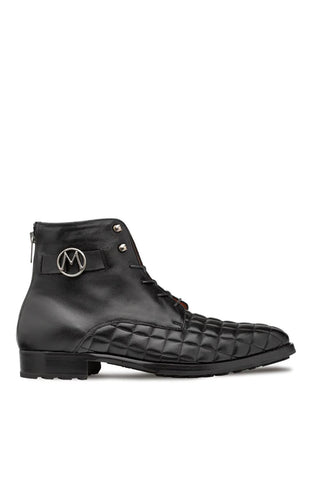 Mezlan S20538 Quilted / Leather Lace up Boot-AmbrogioShoes