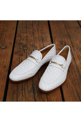 Mezlan S20618 Quilted Calf-Skin Leather Horsebit Slip-On Loafers (MZ3615)-AmbrogioShoes