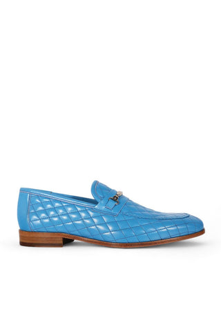 Mezlan S20618 Quilted Calf-Skin Leather Horsebit Slip-On Loafers (MZ3615)-AmbrogioShoes
