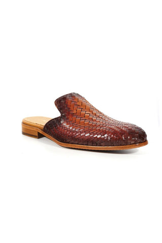 Mezlan S20667 Woven Leather Casual Slip-On Mules (MZ3616)-AmbrogioShoes