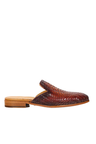 Mezlan S20667 Woven Leather Casual Slip-On Mules (MZ3616)-AmbrogioShoes