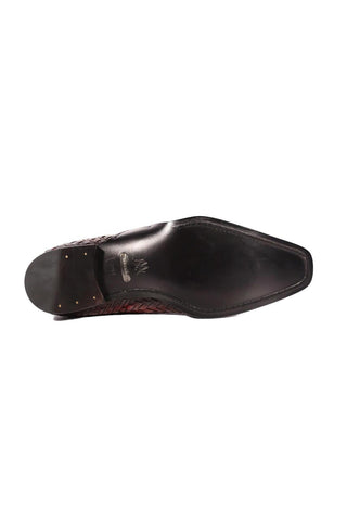 Mezlan S20702 Woven Leather Dress/ Formal Laceup Oxfords (MZ3617)-AmbrogioShoes