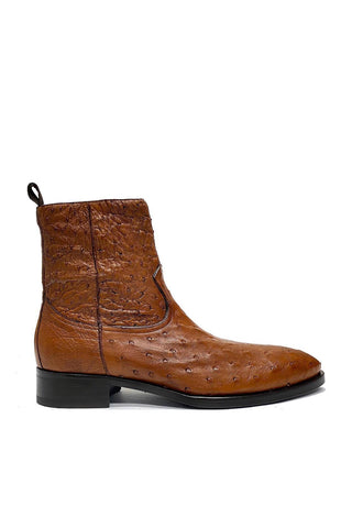 Mezlan SX4798-S Exotic Ostrich Straight-Heel Zipper Boots (MZ3436)-AmbrogioShoes