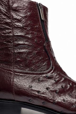 Mezlan SX4798-S Ostrich Straight-Heel Zipper Boots (MZ3436)-AmbrogioShoes