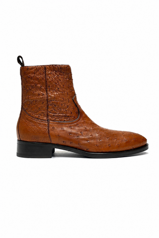 Mezlan SX4798-S Ostrich Straight-Heel Zipper Boots (MZ3436)-AmbrogioShoes