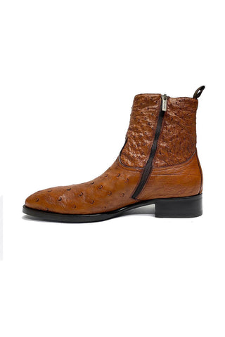 Mezlan SX4798-S Ostrich Straight-Heel Zipper Boots (MZ3436)-AmbrogioShoes