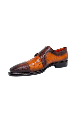 Mezlan SX4957-SP Ostrich / Lizard Double Monk-Strap-AmbrogioShoes