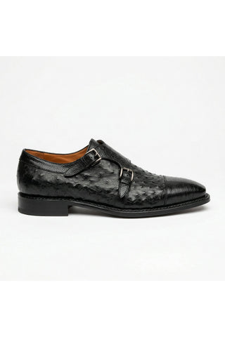Mezlan SX4957-SP Ostrich / Lizard Double Monk-Strap-AmbrogioShoes