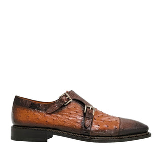 Mezlan SX4957-SP Ostrich / Lizard Double Monk-Strap-AmbrogioShoes