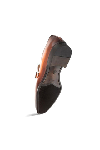 Mezlan Salato Leather Single Monk-Strap-AmbrogioShoes